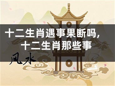 十二生肖遇事果断吗,十二生肖那些事