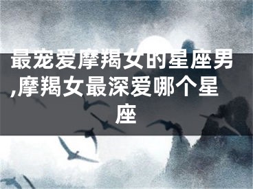 最宠爱摩羯女的星座男,摩羯女最深爱哪个星座