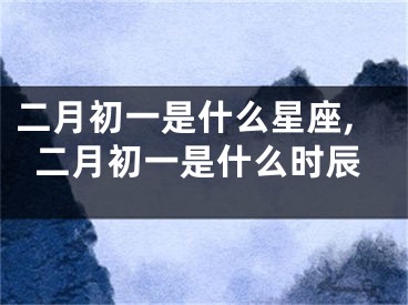 二月初一是什么星座,二月初一是什么时辰