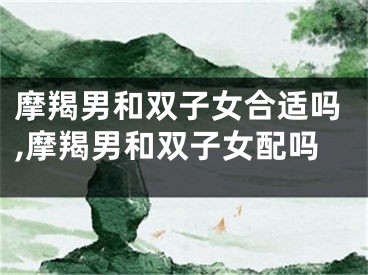 摩羯男和双子女合适吗,摩羯男和双子女配吗
