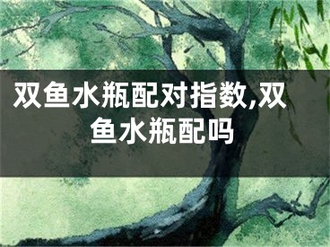 双鱼水瓶配对指数,双鱼水瓶配吗