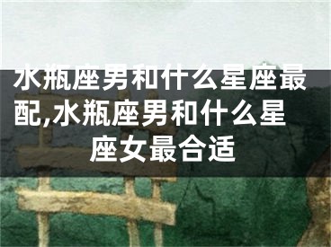 水瓶座男和什么星座最配,水瓶座男和什么星座女最合适