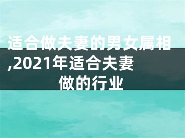 适合做夫妻的男女属相,2021年适合夫妻做的行业