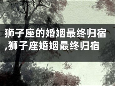 狮子座的婚姻最终归宿,狮子座婚姻最终归宿