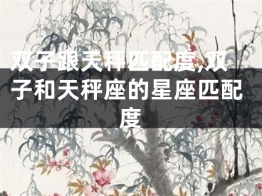 双子跟天秤匹配度,双子和天秤座的星座匹配度