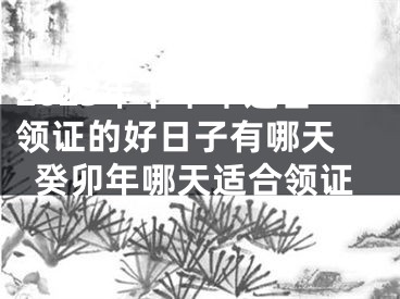 2023年下半年适合领证的好日子有哪天 癸卯年哪天适合领证