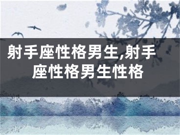 射手座性格男生,射手座性格男生性格