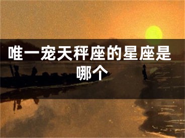 唯一宠天秤座的星座是哪个