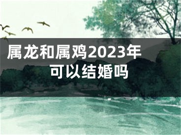 属龙和属鸡2023年可以结婚吗