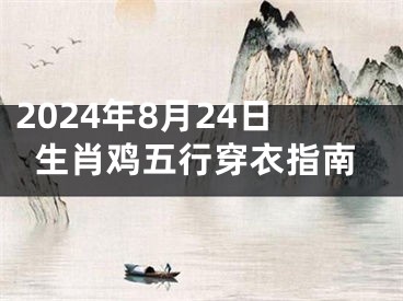 2024年8月24日生肖鸡五行穿衣指南