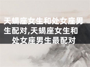 天蝎座女生和处女座男生配对,天蝎座女生和处女座男生最配对