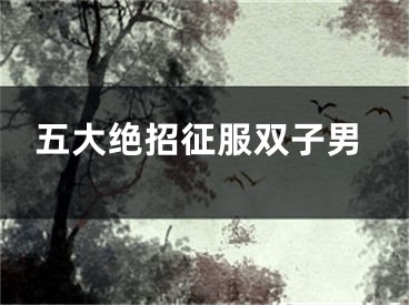 五大绝招征服双子男