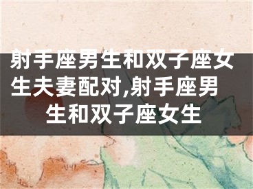 射手座男生和双子座女生夫妻配对,射手座男生和双子座女生