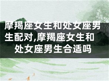摩羯座女生和处女座男生配对,摩羯座女生和处女座男生合适吗