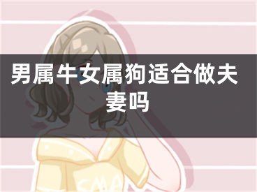 男属牛女属狗适合做夫妻吗