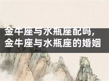 金牛座与水瓶座配吗,金牛座与水瓶座的婚姻