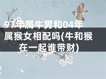 97年属牛男和04年属猴女相配吗(牛和猴在一起谁带财)