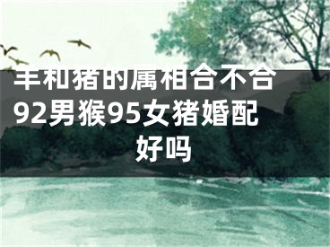 羊和猪的属相合不合 92男猴95女猪婚配好吗