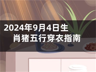 2024年9月4日生肖猪五行穿衣指南