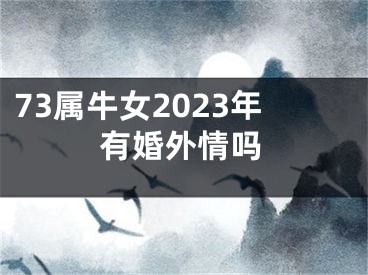 73属牛女2023年有婚外情吗