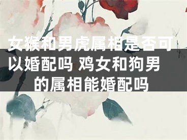 女猴和男虎属相是否可以婚配吗 鸡女和狗男的属相能婚配吗