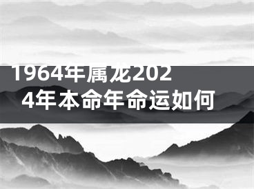1964年属龙2024年本命年命运如何