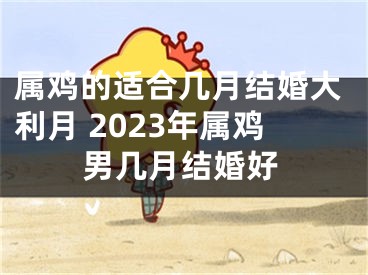属鸡的适合几月结婚大利月 2023年属鸡男几月结婚好