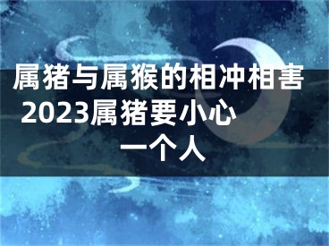 属猪与属猴的相冲相害 2023属猪要小心一个人