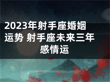 2023年射手座婚姻运势 射手座未来三年感情运