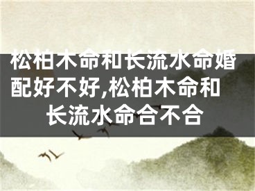 松柏木命和长流水命婚配好不好,松柏木命和长流水命合不合