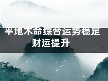 平地木命综合运势稳定 财运提升