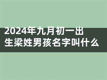 2024年九月初一出生梁姓男孩名字叫什么