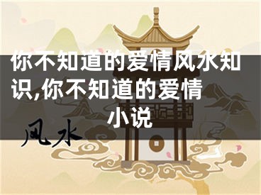 你不知道的爱情风水知识,你不知道的爱情 小说