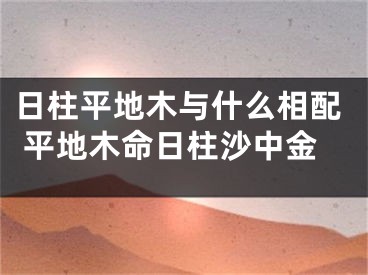 日柱平地木与什么相配 平地木命日柱沙中金