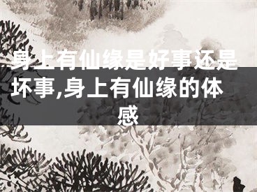 身上有仙缘是好事还是坏事,身上有仙缘的体感