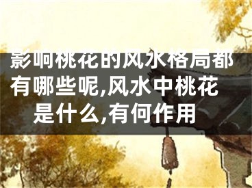 影响桃花的风水格局都有哪些呢,风水中桃花是什么,有何作用