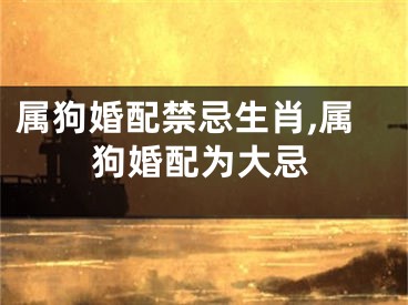 属狗婚配禁忌生肖,属狗婚配为大忌