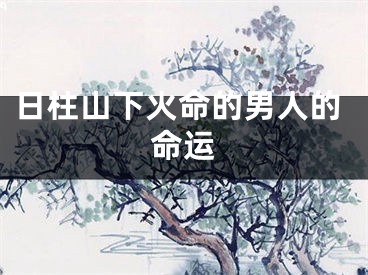 日柱山下火命的男人的命运