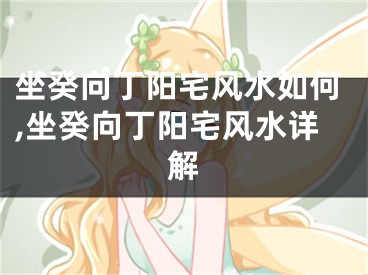 坐癸向丁阳宅风水如何,坐癸向丁阳宅风水详解