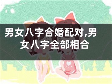 男女八字合婚配对,男女八字全部相合
