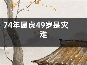 74年属虎49岁是灾难