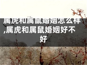 属虎和属鼠婚姻怎么样,属虎和属鼠婚姻好不好