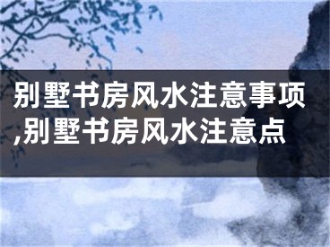 别墅书房风水注意事项,别墅书房风水注意点
