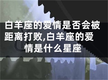 白羊座的爱情是否会被距离打败,白羊座的爱情是什么星座
