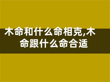 木命和什么命相克,木命跟什么命合适