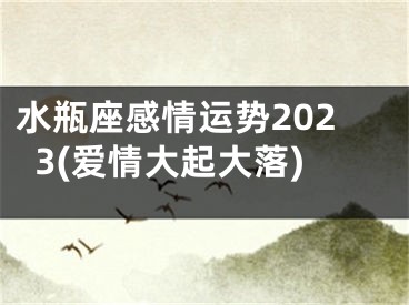 水瓶座感情运势2023(爱情大起大落)