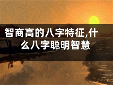 智商高的八字特征,什么八字聪明智慧