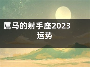 属马的射手座2023运势