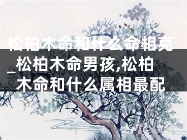松柏木命和什么命相克_松柏木命男孩,松柏木命和什么属相最配