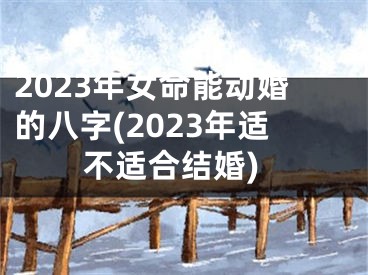 2023年女命能动婚的八字(2023年适不适合结婚)